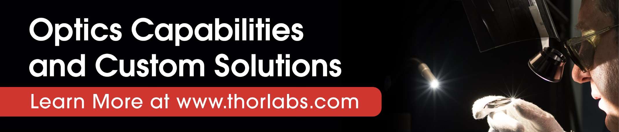 Logo_3 Logo with man using optics to look at sample. Optics Capabilities and Custom Solutions