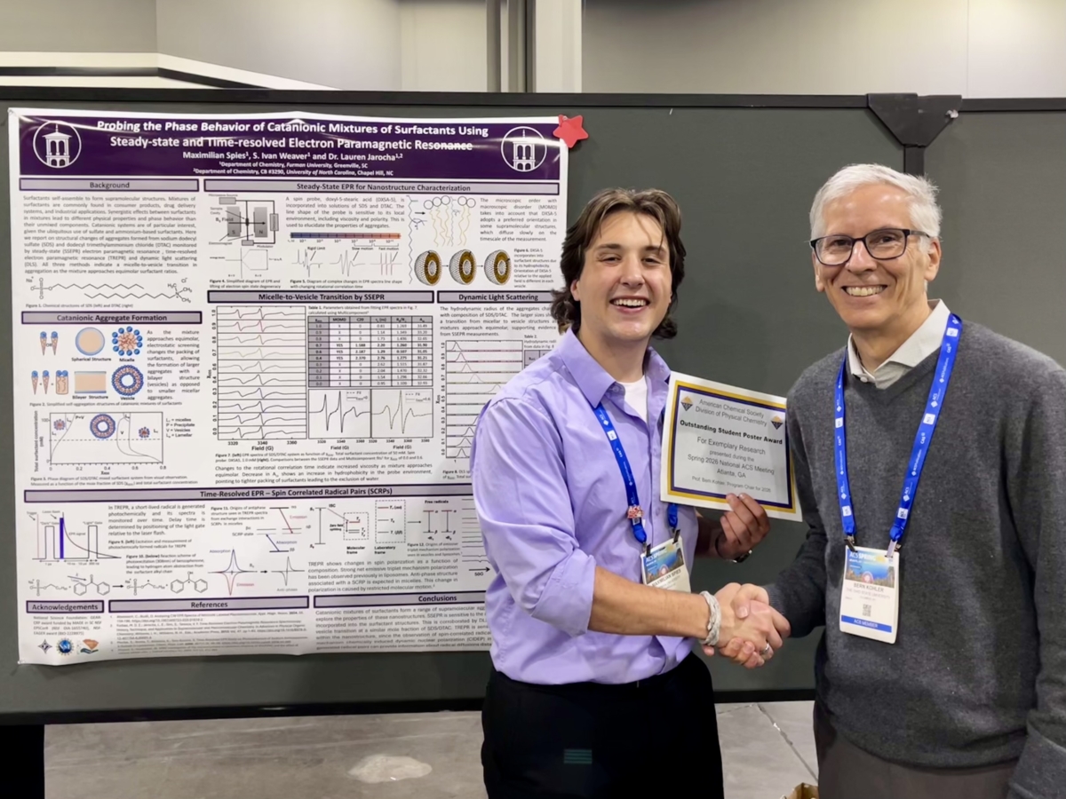 Spring 2026 ACS PHYS Poster Awardees - ACS Technical Division
